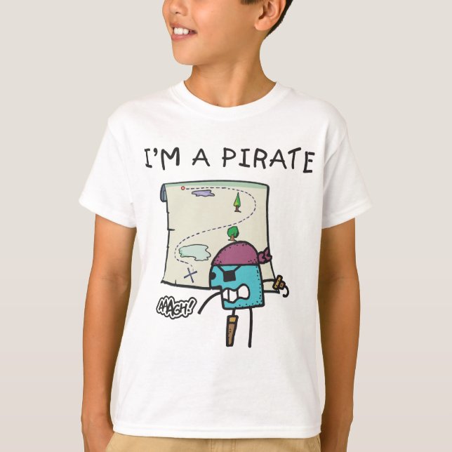 Camiseta Un pirata embroma (Anverso)