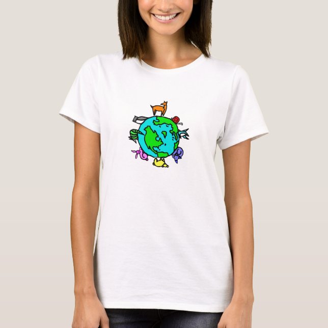Camiseta Un planeta animal (Anverso)