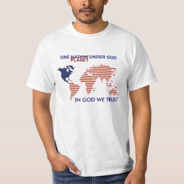 Camiseta Un planeta debajo de dios (Anverso)