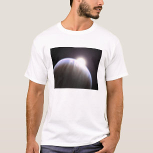 Camiseta Un planeta extrasolar con su estrella matriz