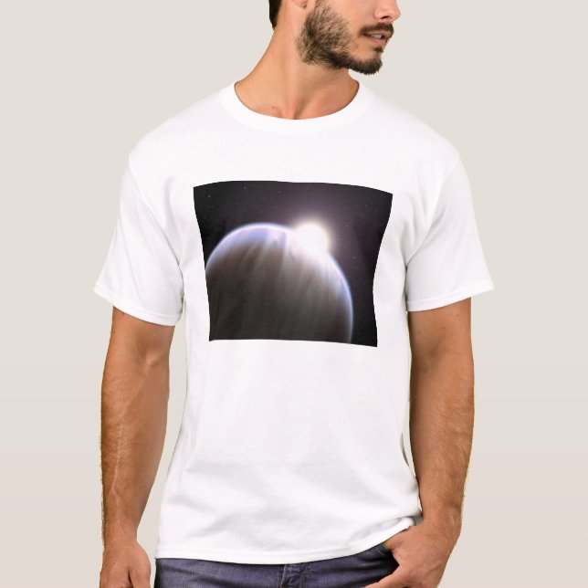 Camiseta Un planeta extrasolar con su estrella matriz (Anverso)