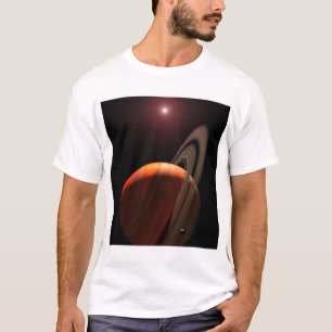 Camiseta Un planeta gigante del gas orbitando un enano rojo
