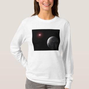 Camiseta Un planeta helado/rocoso orbitando una estrella d