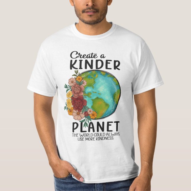 Camiseta Un planeta más amable - Difundir amor y sostenibil (Anverso)