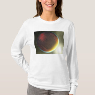 Camiseta Un planeta nublado al estilo Júpiter que orbita