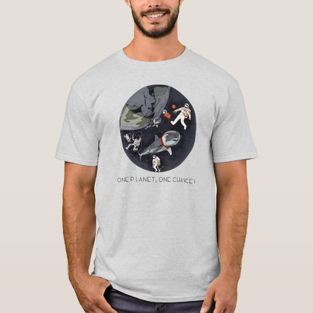 Camiseta Un planeta una oportunidad - Día de la Tierra (tex (Anverso)