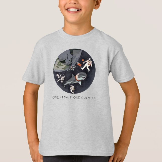 Camiseta Un planeta una oportunidad - Día de la Tierra (tex (Anverso)
