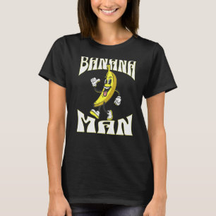 Camiseta Un plátano con la cara piernas y zapatos hombre