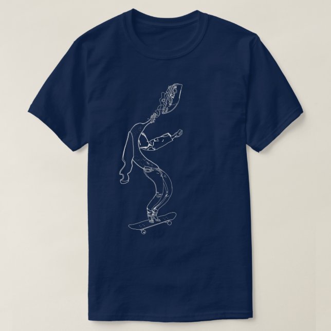 Camiseta Un plátano con un farol en la cabeza que lleva pan (Diseño del anverso)