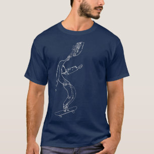 Camiseta Un plátano con un farol en la cabeza que lleva pan