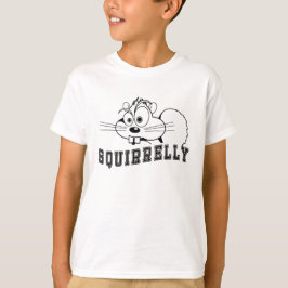 Camiseta Un poco ardilla ardilla Black Line Art Kids T-Sh