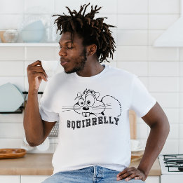 Camiseta Un poco ardilla ardilla Black Line Art Unisex