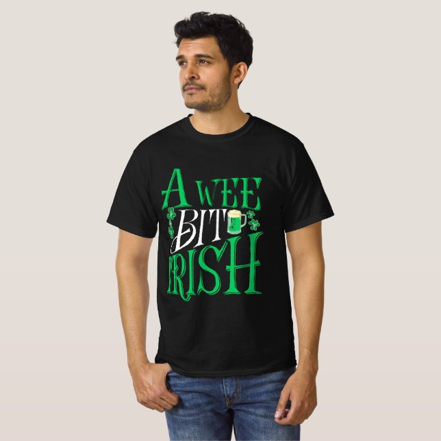 Camiseta Un poco de irlandés - Día de San Patricio (Anverso completo)