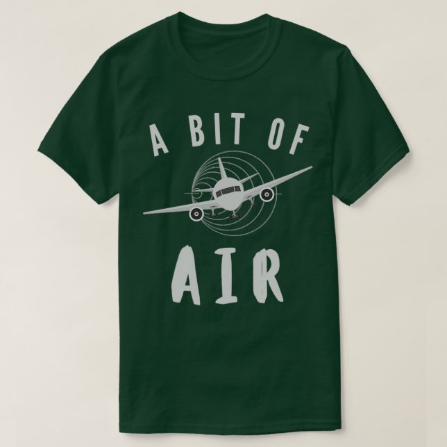 Camiseta Un poco de piloto de vuelo AIR T (Diseño del anverso)