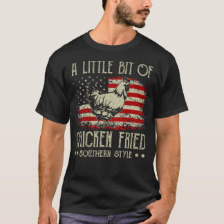 Camiseta Un Poco De Pollo Fried Southern Style Vinta