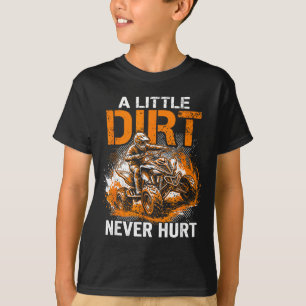 Camiseta Un poco de tierra lastimó quad 4 ruedas atv paseo