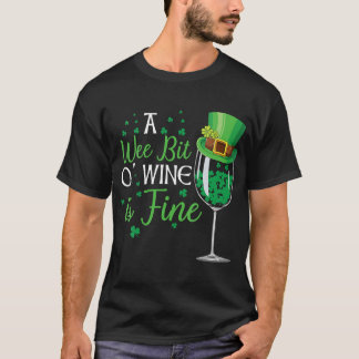 Camiseta Un Poco De Wine St Patricks Day Shirt Funny Wine