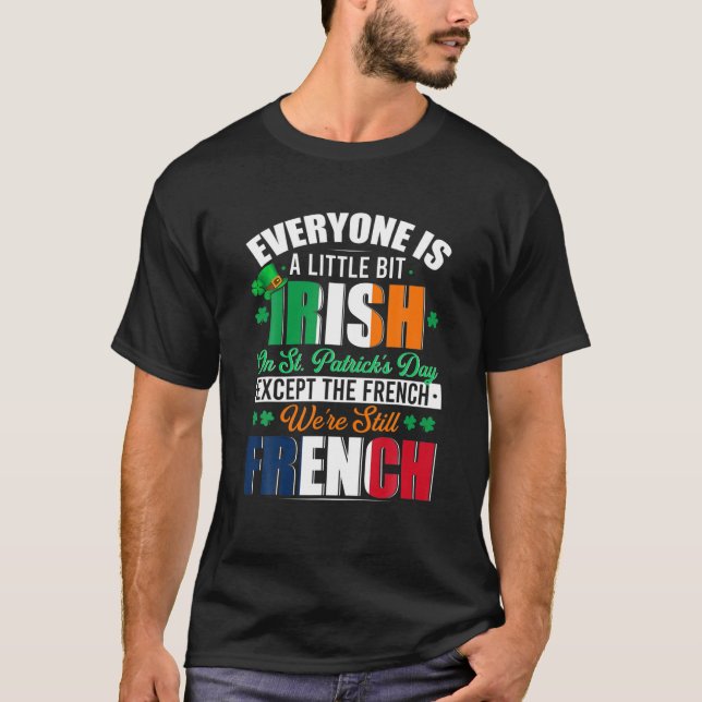 Camiseta Un poco irlandeses eran aún chamrocas irlandeses f (Anverso)