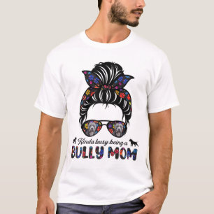 Camiseta Un Poco Ocupado Como Una Abuela Mamá Americana Des