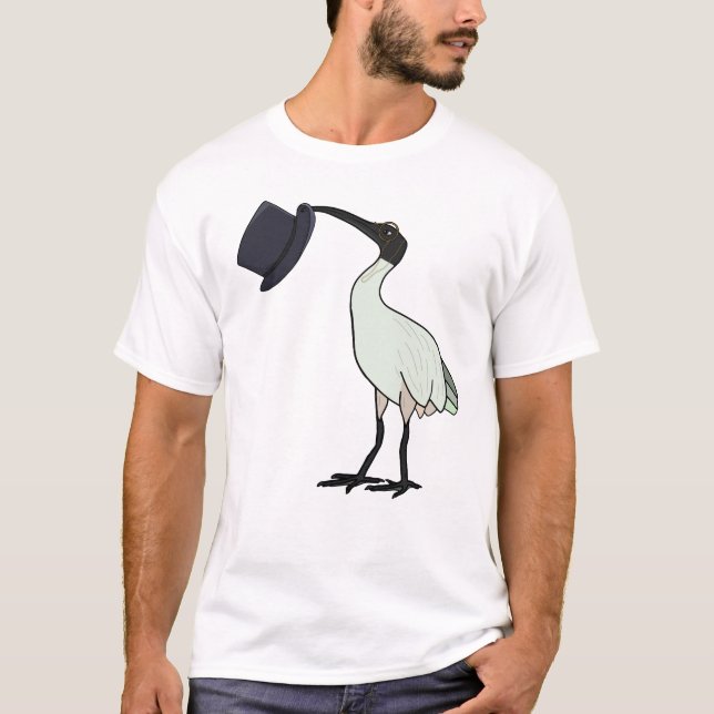 Camiseta Un pollo de cubo de basura señorial (Anverso)