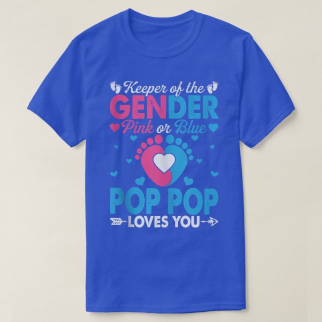 Camiseta Un Pop Rosa O Azul Divertido Te Ama La Revelación  (Diseño del anverso)