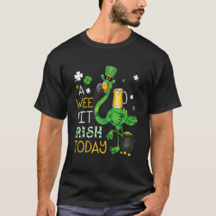 Camiseta Un poquito de irlandés hoy la cerveza verde flamen