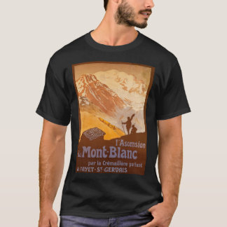 Camiseta Un poster de arte para el turismo alpino en Mt Bla