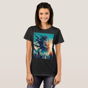 Camiseta un poster de un caballero con una espada en la man