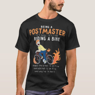 Camiseta Un Postmaster Como El Ciclista De Bicicletas Funny