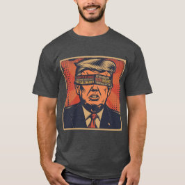 Camiseta Un presidente con los ojos vendados por problemas 