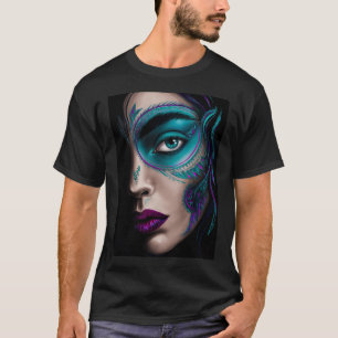 Camiseta Un primer plano de un rostro