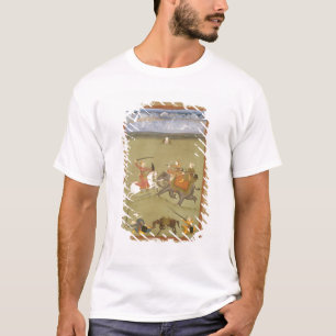 Camiseta Un príncipe Fighting sus enemigos en un elefante,