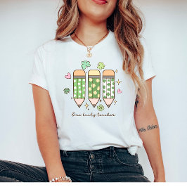 Camiseta Un profesor afortunado Día de San Patricio retro