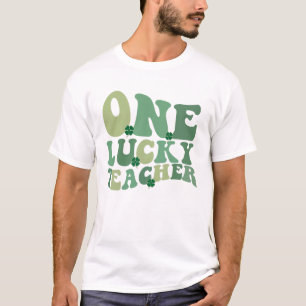 Camiseta Un profesor afortunado Día de San Patricio Retro G
