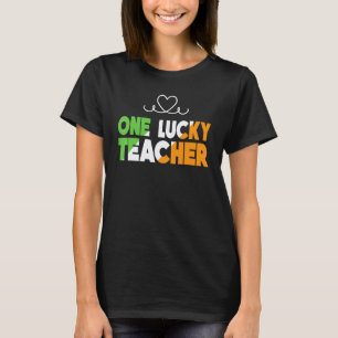 Camiseta Un profesor afortunado Día de San Patricio Trébol