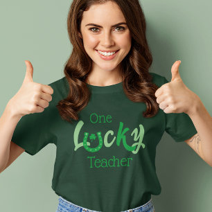 Camiseta Un profesor afortunado   Día del Personalizable Sa