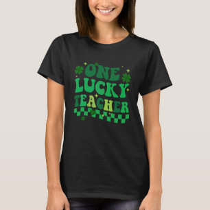 Camiseta Un profesor afortunado Groovy Retro Día de San Pat