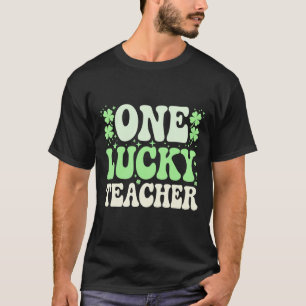 Camiseta Un profesor afortunado Groovy Retro Maestría St Pa