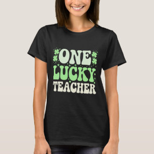Camiseta Un profesor afortunado Groovy Retro Maestría St Pa