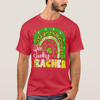 Camiseta Un profesor afortunado Shamrock Rainbow St