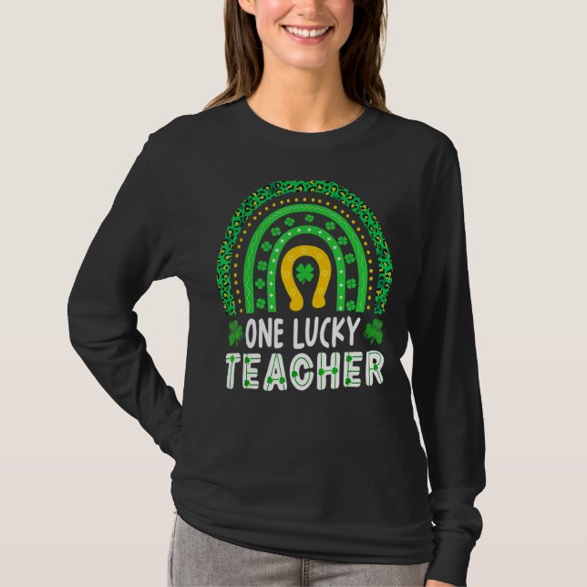 Camiseta Un profesor afortunado, St Patrick S Day, gracioso (Anverso)