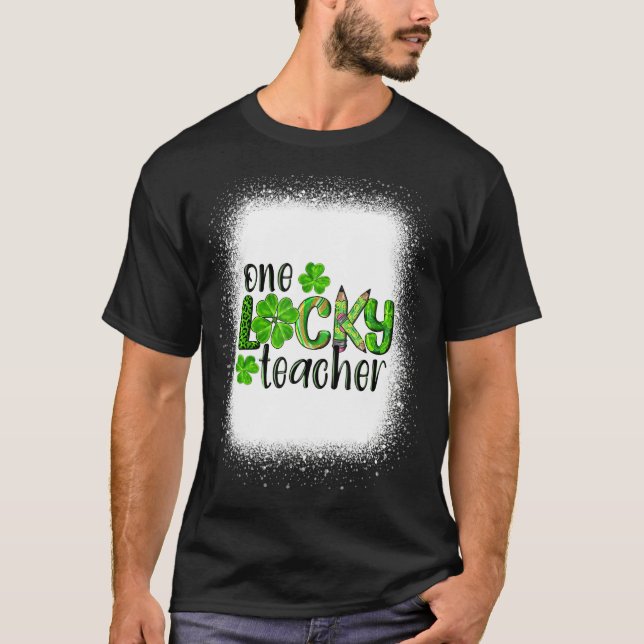 Camiseta Un profesor afortunado St Patrick S Day Kindergart (Anverso)