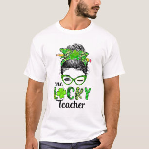 Camiseta Un profesor afortunado y gracioso día de St Patric
