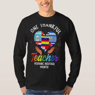 Camiseta Un profesor agradecido, hispano, recuento de meses