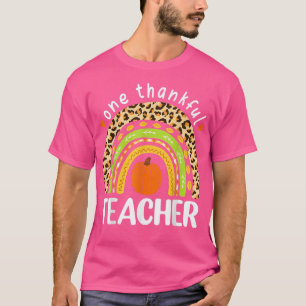 Camiseta Un profesor agradecido leopardo de acción de graci