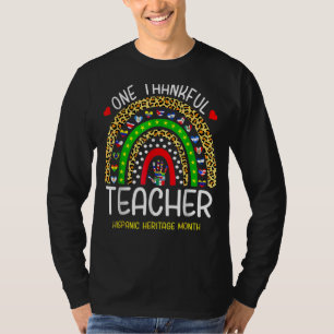 Camiseta Un profesor agradecido que cuenta el mes del patri