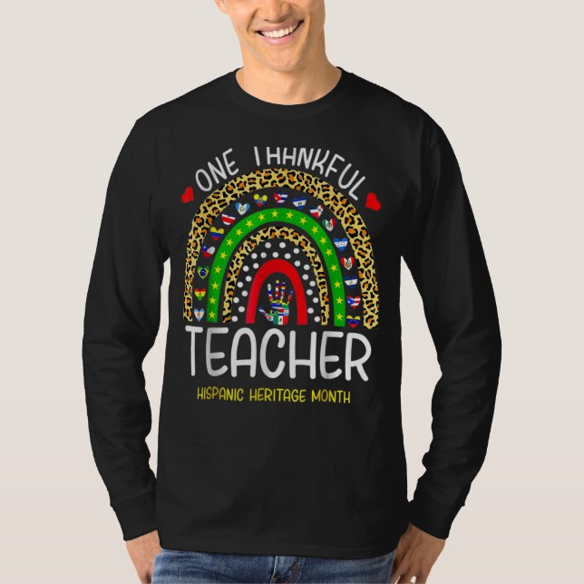 Camiseta Un profesor agradecido que cuenta el mes del patri (Anverso)