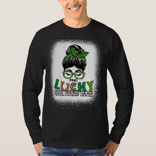 Camiseta Un profesor con problemas visuales y afortunado go (Anverso)