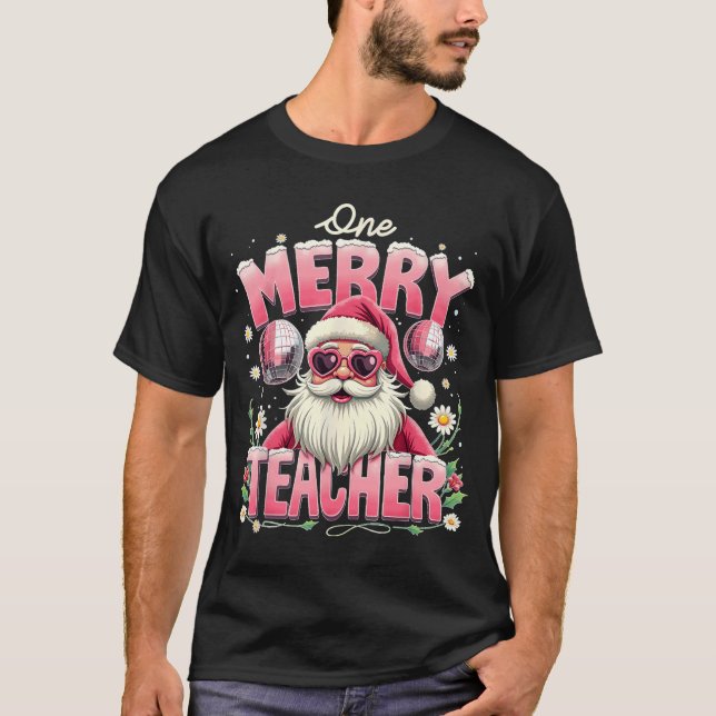 Camiseta Un profesor de cerezo Santa Claus profesor Santa C (Anverso)