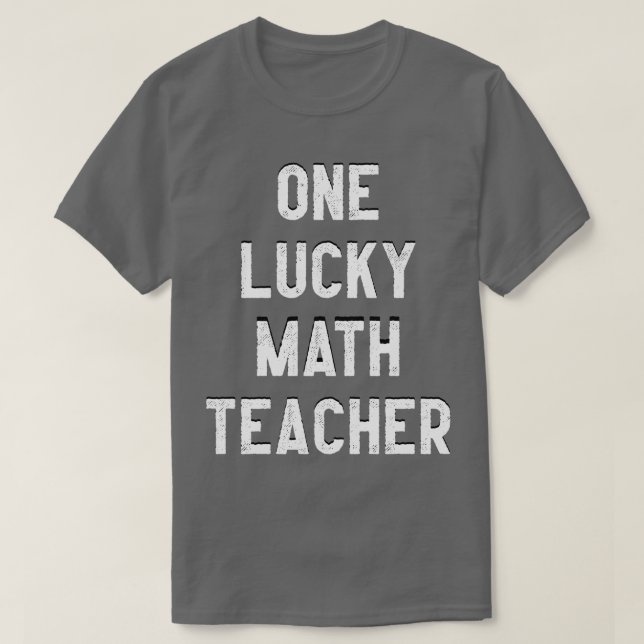 Camiseta Un profesor de matemáticas afortunado 2 (Diseño del anverso)